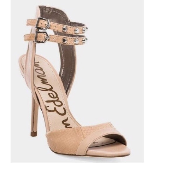 Sam Edelman Shoes - Sam Edelman Ayda Nude Ankle Strap Heels